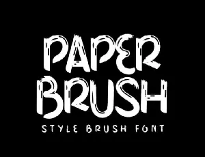 Paper Brush font