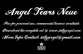 Angel Tears Neue font