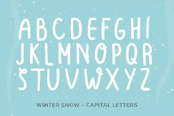 Winter Snow font