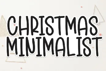 Christmas Minimalist Display font