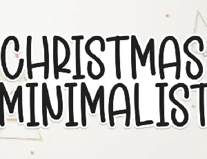 Christmas Minimalist Display font