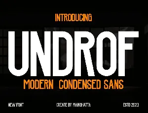 Undrof font