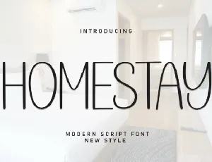 Homestay Display font