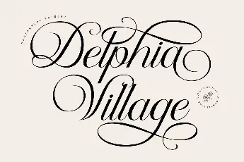 Delphia Village font