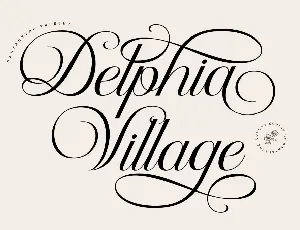 Delphia Village font