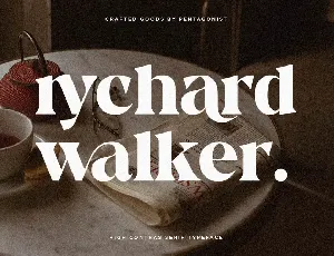 rychard walker DEMO font