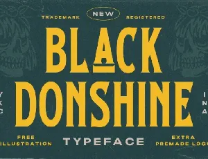 Black Donshine font