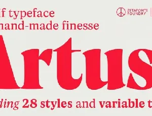 Artusi Family font