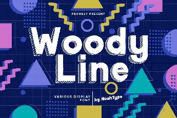 Woody Line font