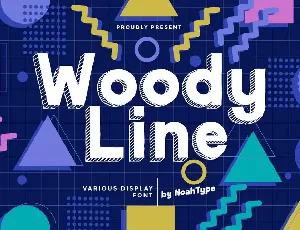 Woody Line font