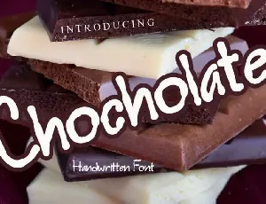 Chocholate Display font