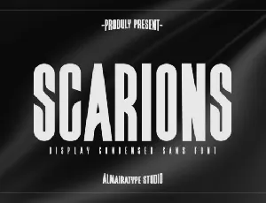 Scarions font