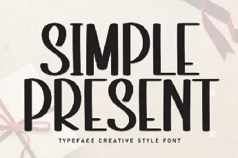 Simple Present Display font