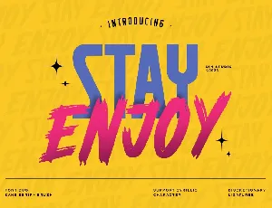 Stay Enjoy font