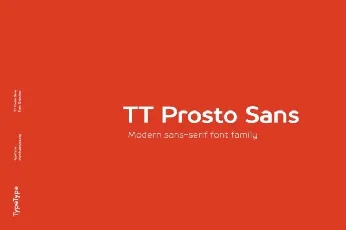 TT Prosto Sans font