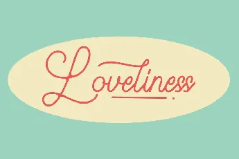 Loveliness Demo font