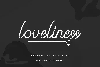 Loveliness Demo font