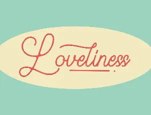 Loveliness Demo font