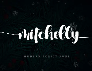 mitchelly - Personal use font