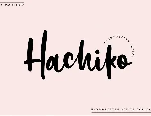 Hachiko font