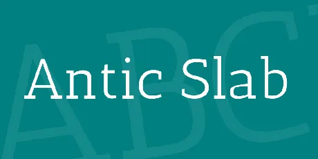 Antic Slab font