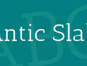 Antic Slab font