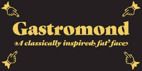 Gastromond font