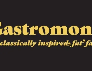 Gastromond font