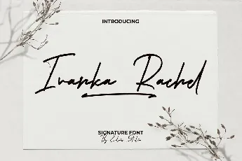 Ivanka Rachel font