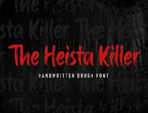 The Heista Killer font