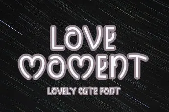 Love Moment Display font