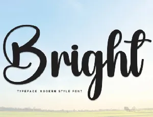 Bright Script Typeface font