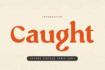 Caught font