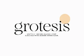 Grotesis font