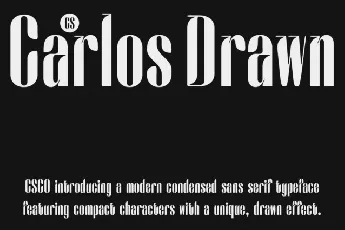 CS Carlos Drawn font