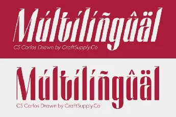 CS Carlos Drawn font