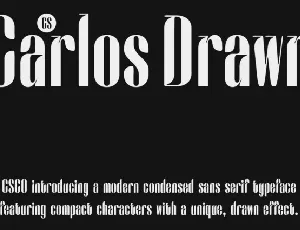 CS Carlos Drawn font