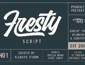 Fresty Script Free font