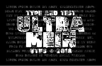 Vtks Ultramein font