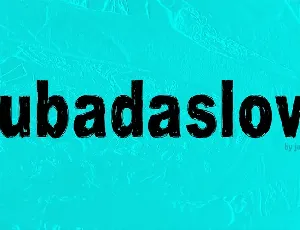 Gsubadaslowly font