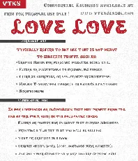 vtks love love font