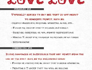 vtks love love font