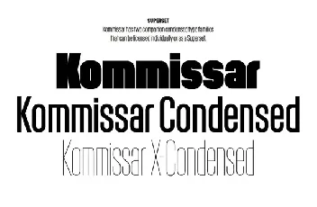 Kommissar Family font