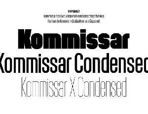 Kommissar Family font