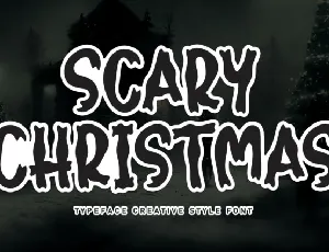 Scary Christmas Script font