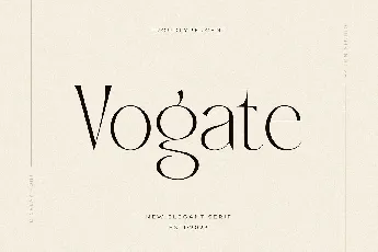 Vogate font