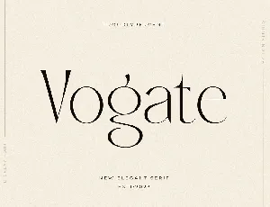 Vogate font