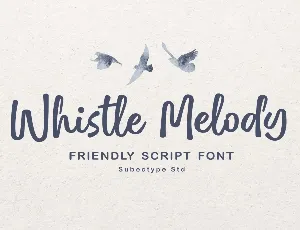 Whistle Melody font