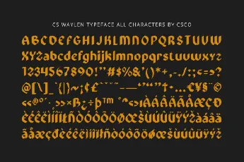 CS Waylen font