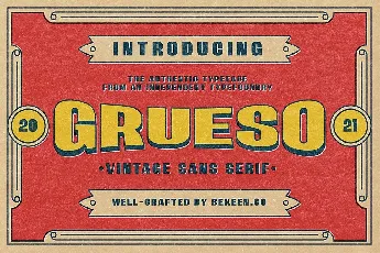 Grueso font